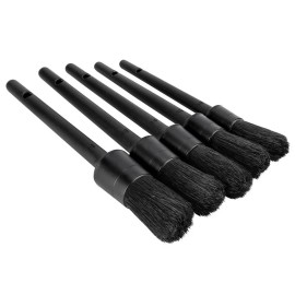 Voodoo Ride 5x Synthetic Detailing Brush Set Soft Bristle Exterior Interior Use Deep Clean