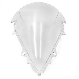 HTTMT- Clear Double Bubble Windscreen Windshield Compatible with YZF R6 2003-2005/ YZF R6S 2006-2009 [P/N:CFP-1178-3-CL]