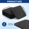6pcs Treadmill Mat Pads, Anti-Slip and Noise Reduction Silicone Exercise