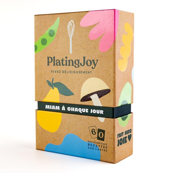 PlatingJoy Recipe Cards in French 4x6 Double-Sided with Box –