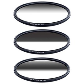 ICE 77mm Grad ND Set Reverse Hard Soft ND8 Filter Neutral Density ND 77 3 Stop Optical Glass