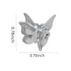 Butterfly Hair Clip for Women Silver Hair Clips for Girls