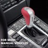 Hoembpn 5 Speed Car Gear Knob Universal Leather Gear Lever