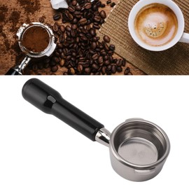 Luqeeg 58mm Bottomless Naked Portafilter, Espresso Bottomless Portafilter with Stainless Steel Basket, 2 Ear Comfortable Grip, Naked Bottomless Portafilter for GAGGIA BABY EVOL UTION