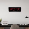 Digital LED Calendar Clock Temperature Wall Clocks (Calendar Temperature Week)