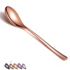 Copper Dinner Spoons 6 Piece, 8.1'' Stainless Steel Tablespoons, Soup