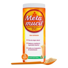 Metamucil Polvo Bote Con 504g Sabor Natural