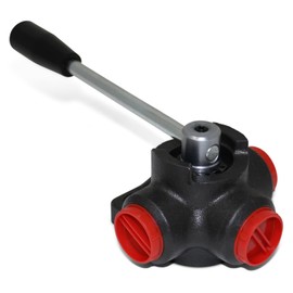 Hydraulic Rotary Diverter Valve, 3 Way, Closed Center, 16 GPM, #8 SAE Ports