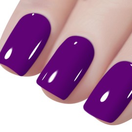 Vishine Gel Nail Polish, 1Pcs 16ml Purple Gel Polish Soak Off UV LED Gel Nail Art DIY Gel Nail Manicure for Girls Women 0.54z #076