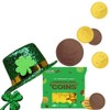 St. Patrick's Day 25 Coins Gold Shamrock Coins Foils, Belgian