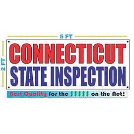 Connecticut State Inspection 2x5 Banner Sign