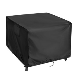 Kingling - Funda de mesa cuadrada para exteriores, de 46 pulgadas, cubierta de mesa cuadrada para patio, impermeable, pequeña para exteriores, para muebles de patio, 46 x 46 x 28 pulgadas