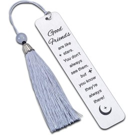 BFF Best Friend Gifts Bookmarks for Women Men Good Friends are Like Stars Bookmark for Bestie Friendship Gifts Bookmarker for Women Girls Best Friends Christmas Birthday Gift