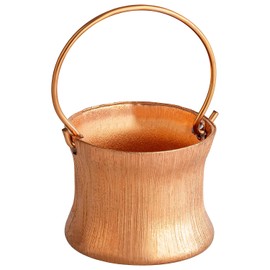 MaMeMi Copper Pot / Copper Kettle / Decorative Kettle / Fire Pot for Campfire [Approx. 2 x 3 cm] Nativity Scene Accessories for Nativity Scenes