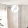 150 Pieces Traverse Curtain Rod Slides, White Plastic Snap-in Traversing