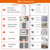 roomtalk Clear Garment Bags for Hanging Clothes 10" Side Gusset,