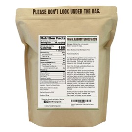 Anthony's Organic Hulled Sunflower Seeds, 2 lb, Raw, Unsalted, Batch Tested and Gluten Free, Keto Friendly