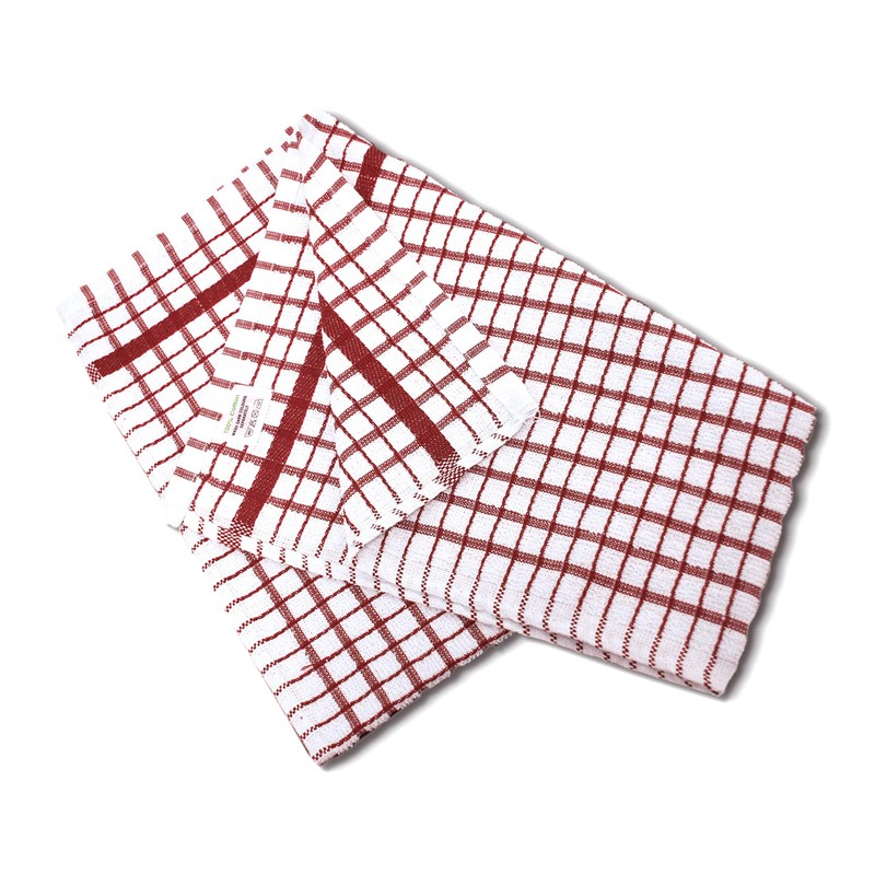 A & B TRADERS 100% Cotton Terry Towelling Tea Towels