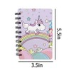 Mini Spiral Notebook for Kids Girls Pocket Journal Memo Ruled