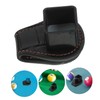 COLLBATH Portable Leather Pool Cue Chalk Holder with Magnetic Belt
