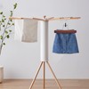 Nature Smile Wooden Pants Skirt Hangers, Smooth Finish Solid Wood