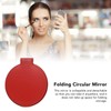 Fdit Single Sided Folding Circular Mirror, Lightweight Compact Cosmetic Pocket