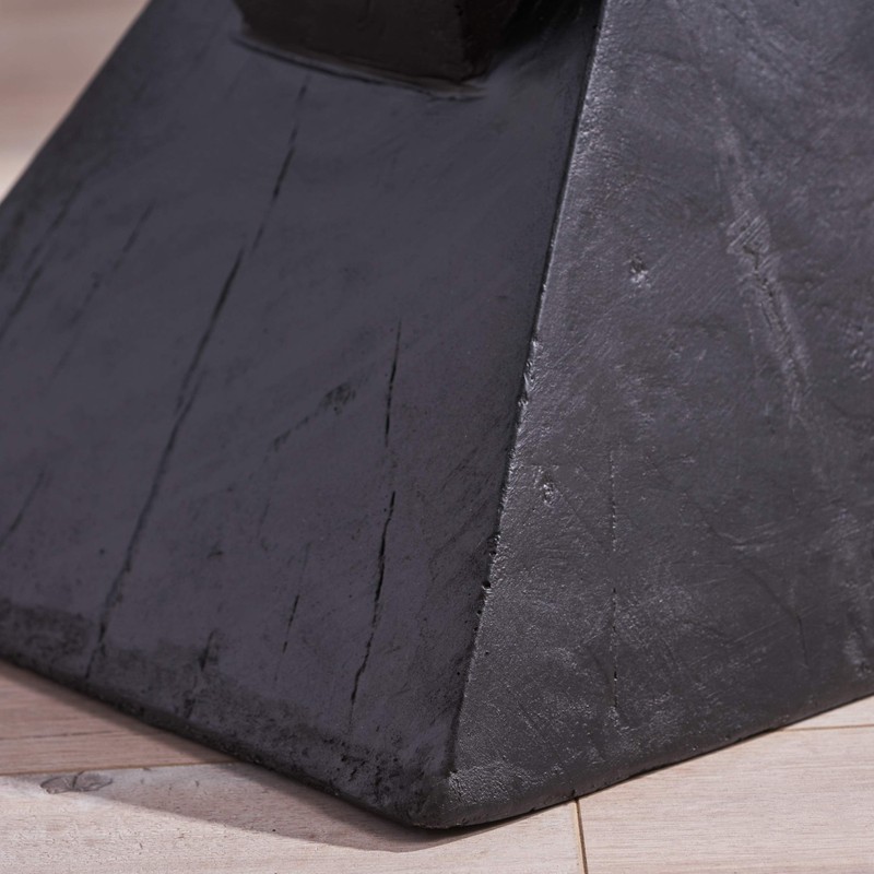 Christopher Knight Home Jerod Light-Weight Concrete Accent Table, Black