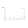Optish White Aluminum Over The Door Hooks, 12 Coat Hooks,