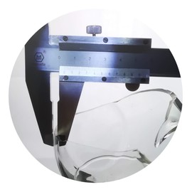 Laboy Glass 2000mL 3 Neck Round Bottom Boiling Flask with 24/40 Center & Side Joints Angled Receiving Reflux Flask Multi Neck Apparatus Organic Chemistry Lab Glassware