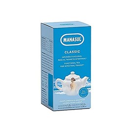 MANASUL - Infusion of Sen, Mint and Melissa with Licorice and Green Anise. Laxative Infusion. Facilitates Intestinal Transit. Classic. Box of 25 Sachets