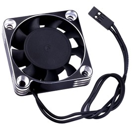 MACHSWON 540 550 Brushless Motor Black-Silver Motor Cooling Fan RC Model Heatsink ESC Cooling Fan 16000RPM for RC Car Truck Buggy Crawler 1/8 1/10 Scale