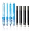 4 Pieces Cartoon Gel Pens and 10 Pieces Black Refills,