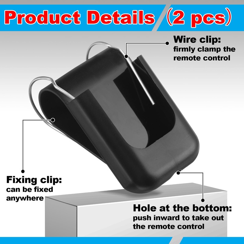 Kingdder 2 Pcs Transmitter Clip Compatible with MicroPLUS Door King