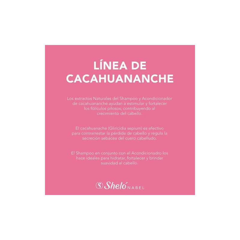 Acondicionador Cacahuananche Sheló Estimula Fortalece 530 Ml