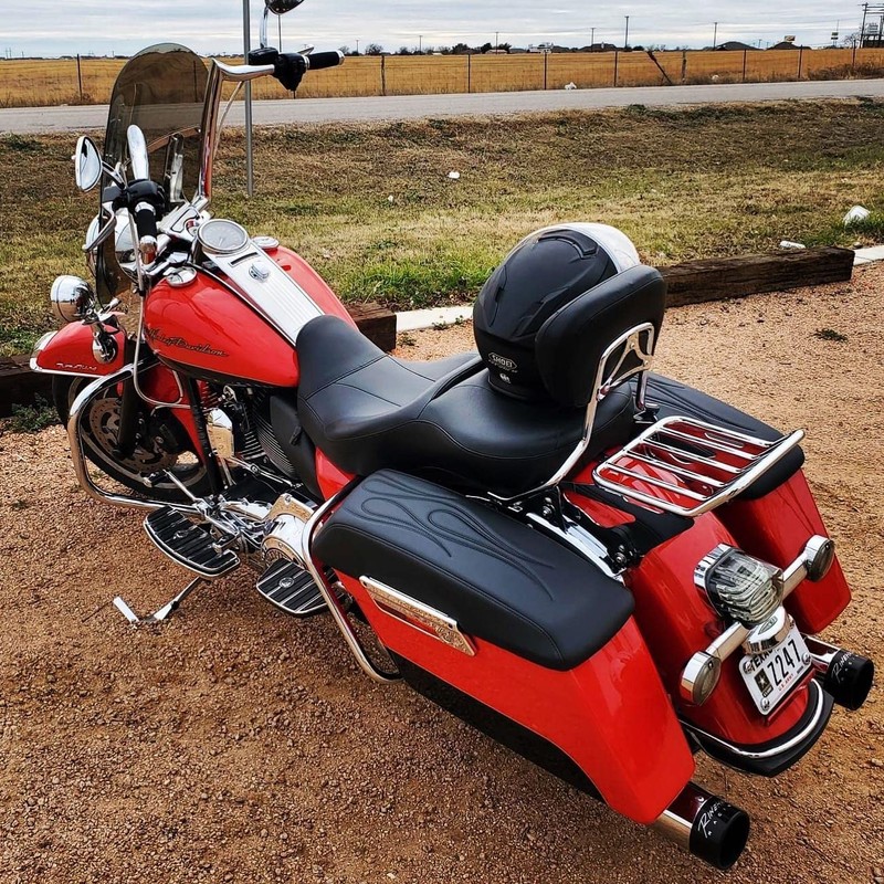 ShoreFire Design 2014-2023 Premium Flame Saddlebag Lid Covers for Harley