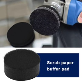 ECSiNG 5pcs Soft Sponge Buffering Pad 25mm No Holes Hook and Loop Flocking Sponge Sanding Pad Soft Foam Interface Pad Sanding Sticks Sponge Cushion Buffer Backing Pad