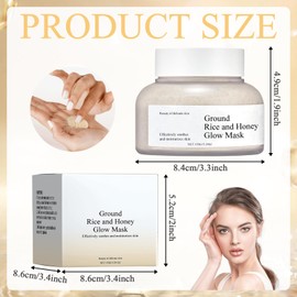 Rice Mask, Rice Beauty Mask, Korean Face Mask, Korean Skincare Mask, Face Mask, Rice & Honey, Beauty Masks, Korean Face Mask, Moisturising, Firming Skin for All Skin Types