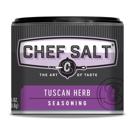 CHEF SALT Tuscan Herb Seasoned Salt, 2.5 oz Salt Shaker