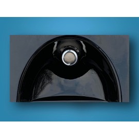 Free Range Designs Urine Separator | Classic Urine Diverter for Compost Toilets | Black or White | Made in UK (Black)