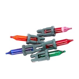 4 Multi Coloured Push In Spare Bulbs 7v 0.98w & 1 Fuse Bulb (SB271)