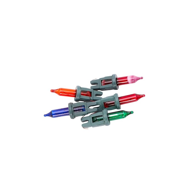 4 Multi Coloured Push In Spare Bulbs 7v 0.98w &