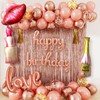 Rose Gold Happy Birthday Decorations for Women and Girls –