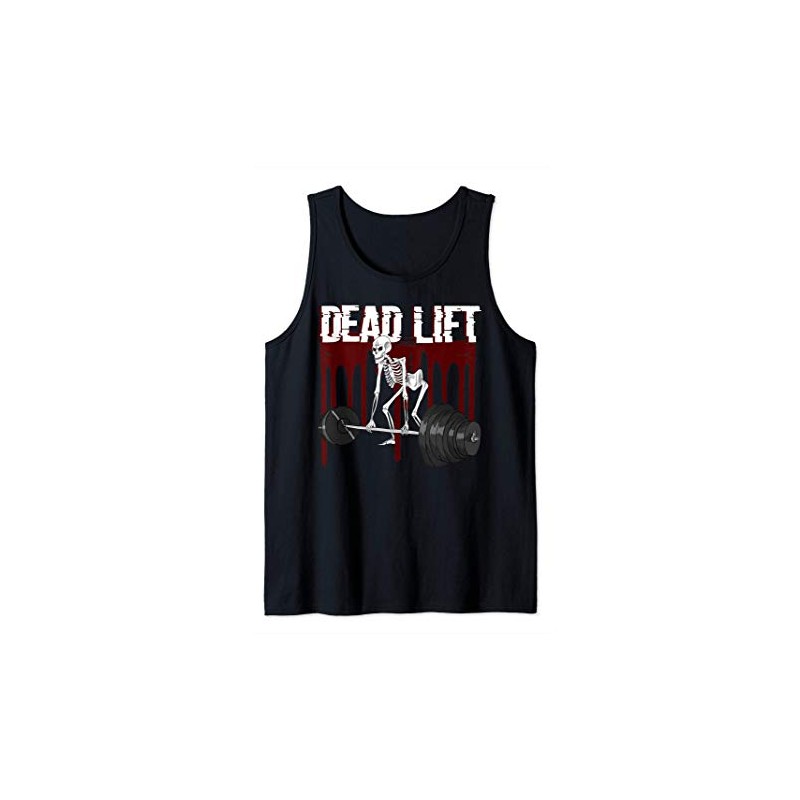 Deadlift deadlift palestra scheletro allenamento di Canotta