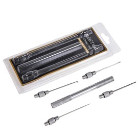 Elionless Carp Fishing Rigging Bait Needle Tool Set, 5 in 1 Carp Fishing Bait Bait Boilie Drill Stringer Needle with Non-Slip Aluminum Alloy Handle