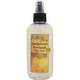 Sandalwood Patchouli Body Spray (Double Strength), 8 ounces