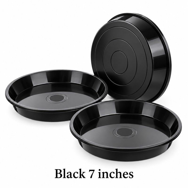 3 Pack Plastic Plant Saucers for Flower Pots – Durable