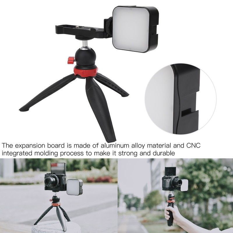 YELANGU Camera Desktop Tripod with Fill Light Mini Vlogging Kit