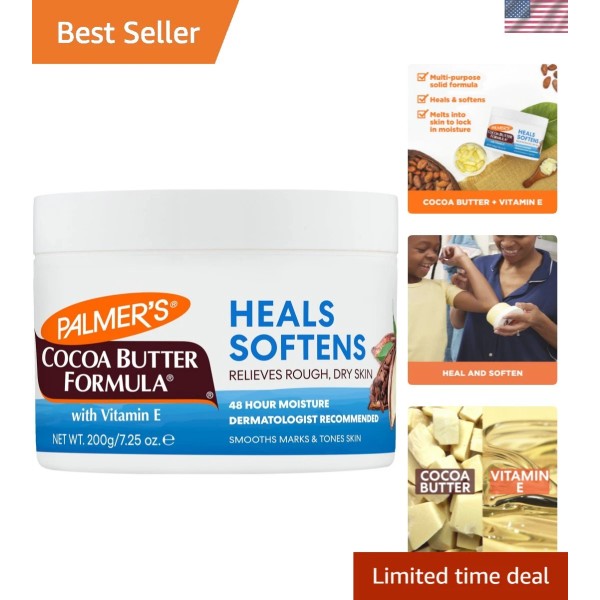Unbranded 7.25oz Cocoa Butter Solid Lotion with Vitamin E for