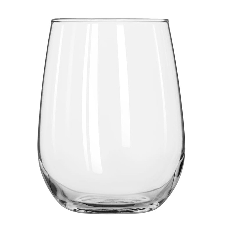 Libbey Stemless Wine Glasses Set of 12, Dishwasher Safe Set