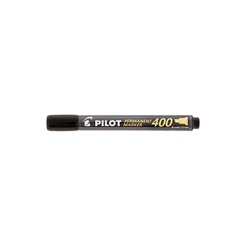 Pilot sca-400-b Pack of 12 Permanent Markers, Chisel Tip, Black